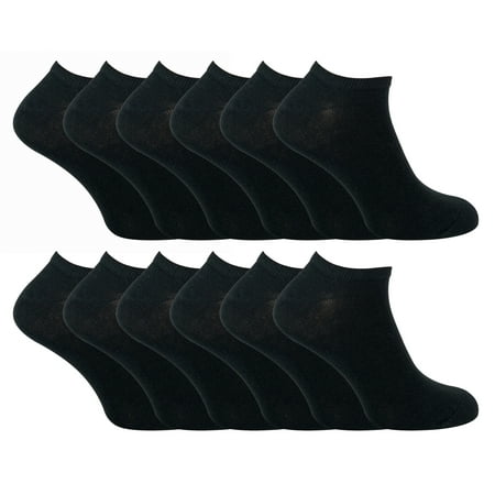 

Sock Snob - 12 Pair Multipack Kids Quarter Trainer Socks