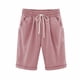 thumbnail image 4 of Pantalones cortos Cintura elástica Pantalones cortos sueltos Mujer Trajes de verano, Rosa, XL Noticed AP002089-33, 4 of 6