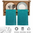 thumbnail image 5 of Teal Boho Kitchen Towels Set of 1, Farmhouse Abstract Geometric Aesthetic Art Absorbent Dish Towels for Kitchen, Microfiber Hand Towel, Quick Drying Tea Towel for Cleaning Decorative Dishcloths, 5 of 7