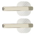 thumbnail image 1 of Curtain Tie Back Hook, Convenient Drapery Holdback White And Gold Easy Using 2PCS  For Bedroom, 1 of 8