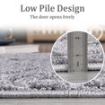 thumbnail image 5 of GlowSol 2x8 Hallway Runner Rug Modern Solid Shag Runner Rug Soft Plush Shaggy Mat Non-Slip Boho Fluffy Floor Cover Indoor Kitchen Laundry Rug Runner, Light Gray, 5 of 7