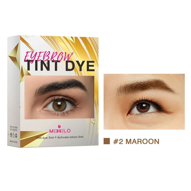 Pompotops Beauty Products Clearance,Women Beauty Gifts,Natural Long Lasting Eyebrow Tint 3 Colors Eyebrow Tinting Cream Waterproofing Drying Long Lasting Color 10ml