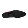 thumbnail image 6 of Stacy Adams Savion Plain Toe Velour Slip On Party Shoes Cranberry 25613-608, 6 of 7