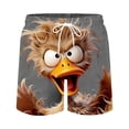 thumbnail image 2 of Xdegoge Funny 3D Animal Print Swim Trunks for Men Quick Drying Board Shorts Novelty Graphic Beachwear Elastic Waist Drawstring Summer Casual Bathing Suits Vacation Shorts, 2 of 5