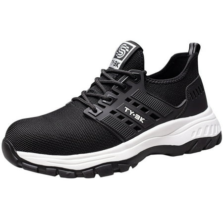 

Tanleewa Men s Steel Toe Safety Shoes Non-Slip Work Protective Shoe Size Men9.5/Women10.5