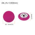 thumbnail image 2 of Uxcell 10pcs 24L Fabric Cloth Covered Button 15mm Round Holes Metal Shank Sewing Buttons for Dress Blouses Rose Red, 2 of 5