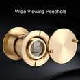 thumbnail image 2 of Large Door Peephole 28mm Wide Viewing Angle Door Viewer with Heavy Duty Privacy Cover(Gold), 2 of 5