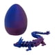 thumbnail image 1 of Figura de dragón chino impresa en 3D con forma de dragón en huevo para niños a partir de 6 años (violeta láser), 1 of 7
