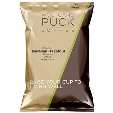 Wolfgang Puck Coffee, Hawaiian Hazelnut, Each 2.0 Ounce Portion Pack Makes 8-10 Cups (Pack Of 18)