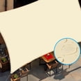 thumbnail image 3 of Refugio Solar Impermeable, Sombrilla de Protección de Toldo de Tela Oxford de 3x4M, Toldo de Terraza de Jardín para Exteriores, Patio Trasero, Beige CUTICAT refugio solar, 3 of 8