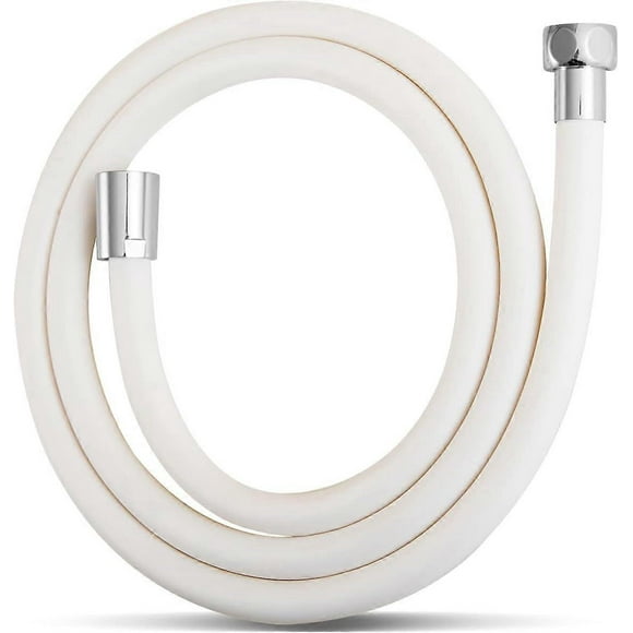 Shower Hose,Premium RV PVC Handheld Shower Head Hose Flex Hoses Extension with Brass Insert and Nut for Bathing Toilet Cleaning Pet Bathing 2M