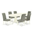 thumbnail image 2 of East West Furniture Dining Room Set Linen White, VAEL7-LWH-07, 2 of 6