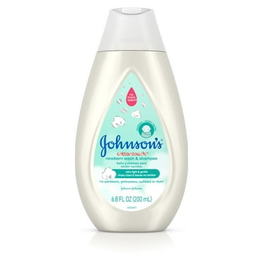 Johnson's CottonTouch Newborn Baby Wash & Shampoo, 6.8 fl. oz