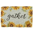 thumbnail image 3 of Serafina Home Fall Sunflower Gather Placemats Colorful Tapestry Weave Fabric, Set Of Six, 3 of 3