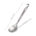 thumbnail image 3 of Lixada Half Polished Titanium Spork with Bottle Opener Lightweight Outdoor, 3 of 8