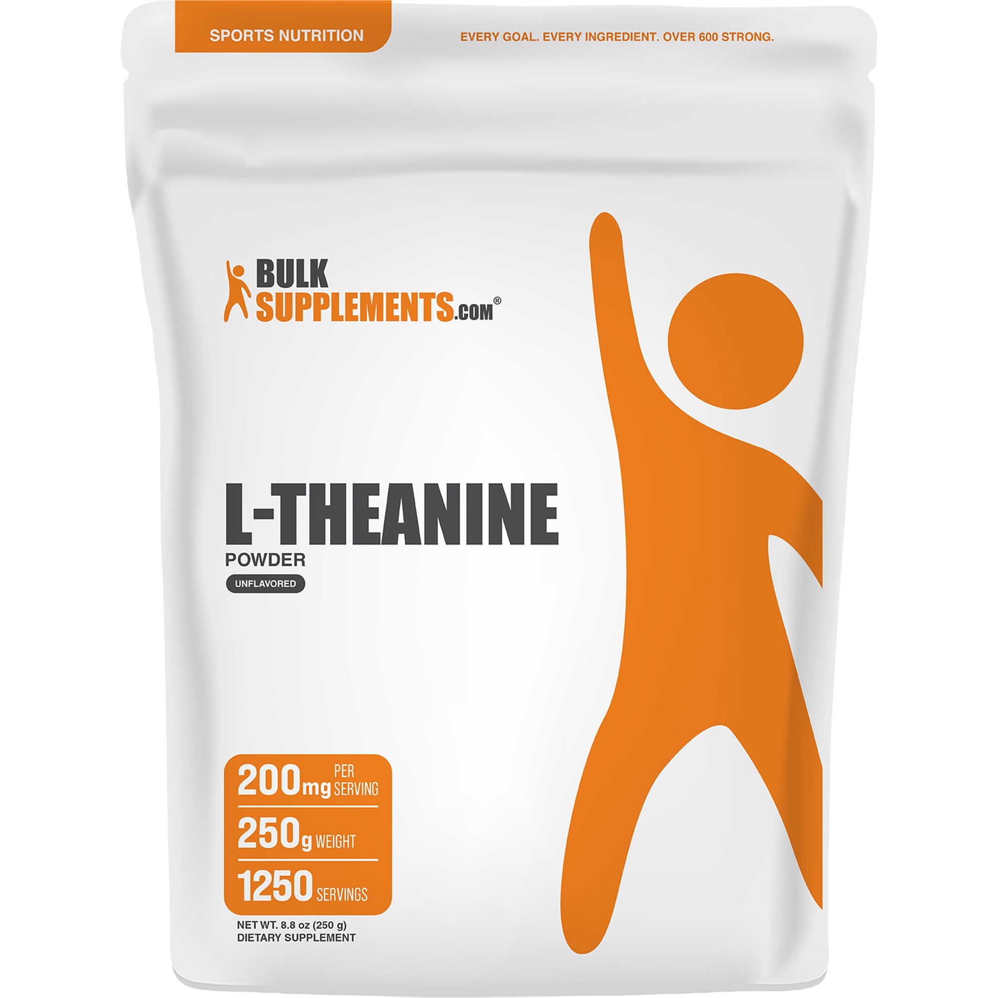 BulkSupplements L-Theanine Powder - Amino Acid Supplement, Theanine Supplement - Unflavored, 250g (8.8 oz)