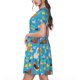thumbnail image 2 of Balery Rooster And Chickens Vestidos sueltos de manga corta para mujer, vestidos de verano 2025, vestidos casuales de corte A con vuelo., 2 of 6