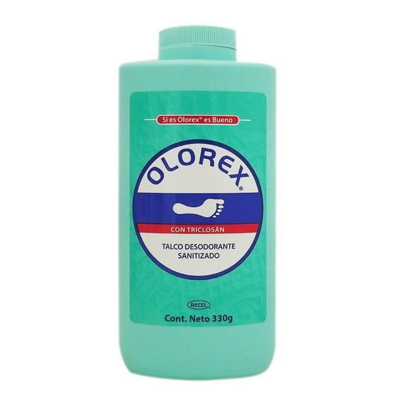 Talco desodorante Olorex con triclosán 330 g