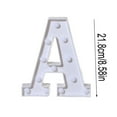 thumbnail image 3 of Light up Letter LED 8.6inch Alphabet Number Symbol Plastic Battery Operated Party Sign Wedding Festival Stand Decoration Christmas Party, Bar, Night Light, Home Decor (Letter O), 3 of 5