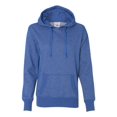 thumbnail image 1 of J. America Sudadera con capucha de rizo francés con purpurina para mujer, azul real, grande J América 8860, 1 of 1