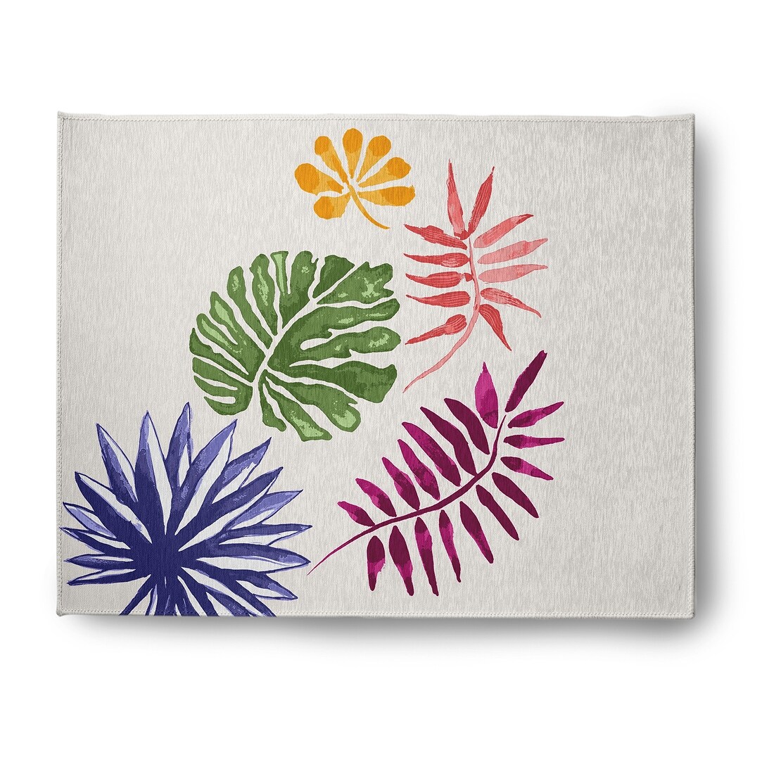 Simply Daisy 2' x 3' Multi Brambles Spring Chenille Rug