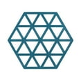 thumbnail image 1 of Posavasos de silicona geométricos Macarena Almohadillas para tazas de cocina Triángulo azul, 1 of 7