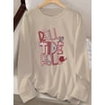 thumbnail image 2 of [Graphic Print T-shirt] Long Sleeve Graphic Print Alabama T-shirt | Women's Casual Top for Spring & Fall, 2 of 6
