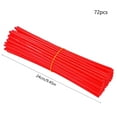 thumbnail image 3 of Red Bike Spoke Decoration Set, 72pcs Wheel Spoke Covers for Bicycle and Motorcycle, Tool-Free Slit Installation, Durable UV-Resistant Plastic, 3 of 7