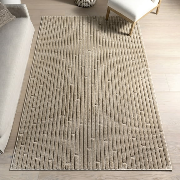Nuloom Zipporah Striped Indoor/Outdoor Area Rug, 5' 3" x 7' 7", Zipporah Beige