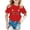 Red, variant on OOOUM Girls T-Shirt Crewneck Heart Print Short Sleeve Tees Comfortable Loose Fit Casual Tops Yellow 10-12 Years