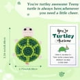 thumbnail image 5 of 3.34" Funny Mini Crochet Sea Turtle, Handmade Crocheted Positive Turtle Doll with Card, Novelty Gifts for Inspirational, for Birthday Gifts & Party Decoration, 5 of 7