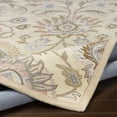 thumbnail image 6 of Hauteloom Elkins Wool Living Room, Bedroom Farmhouse Area Rug - Traditional Floral Carpet - Bohemian Paisley Vibe - Brown, Pink, Cream, Beige - 12' x 15', 6 of 19