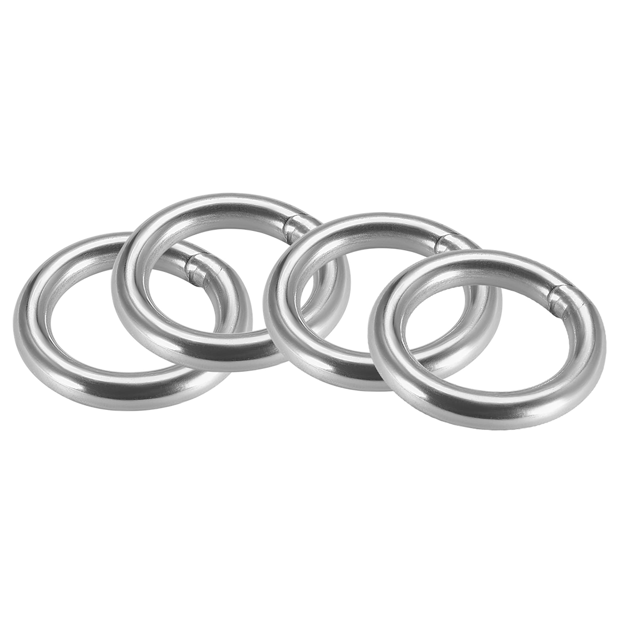 Unique Bargains - Welded O Ring, 50 x 8mm Strapping Round Rings ...