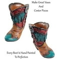 thumbnail image 3 of Urbalabs Western Cowboy Boot Vase 5.5 Inch Mini Cross Tassel Floral Pencil or Flower Vase Decorative Cowboy Boots Vases Home Office Rustic Decor Country Living Wedding Centerpiece, 3 of 7