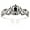 Silver black, variant on Women Kids Tiara Crowns with Comb Pins Imitation Crystal Glitter Rhinestone Head