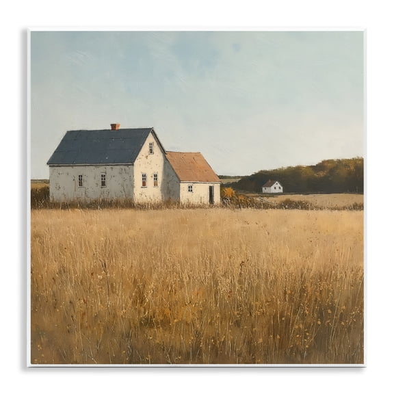 Stupell Industries Rustic Lodge Clear Sky over Barn Wall Plaque Art, 12 x 12, by Steve Hunziker