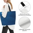 thumbnail image 3 of Fotbe Deep Blue Glitter Bolsa Tote Estética de Lona con Estampado para Mujer - Bolsa Reutilizable de Hombro Casual para Vacaciones, Compras, Trabajo y Gimnasio, 3 of 8