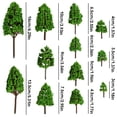 thumbnail image 4 of Moyic Paquete de 12 diseño de construcción tren carretera modelo árbol paisaje en miniatura Terrian plantas artificiales realistas simulación Decoración del hogar Moyic HA011883-00, 4 of 6