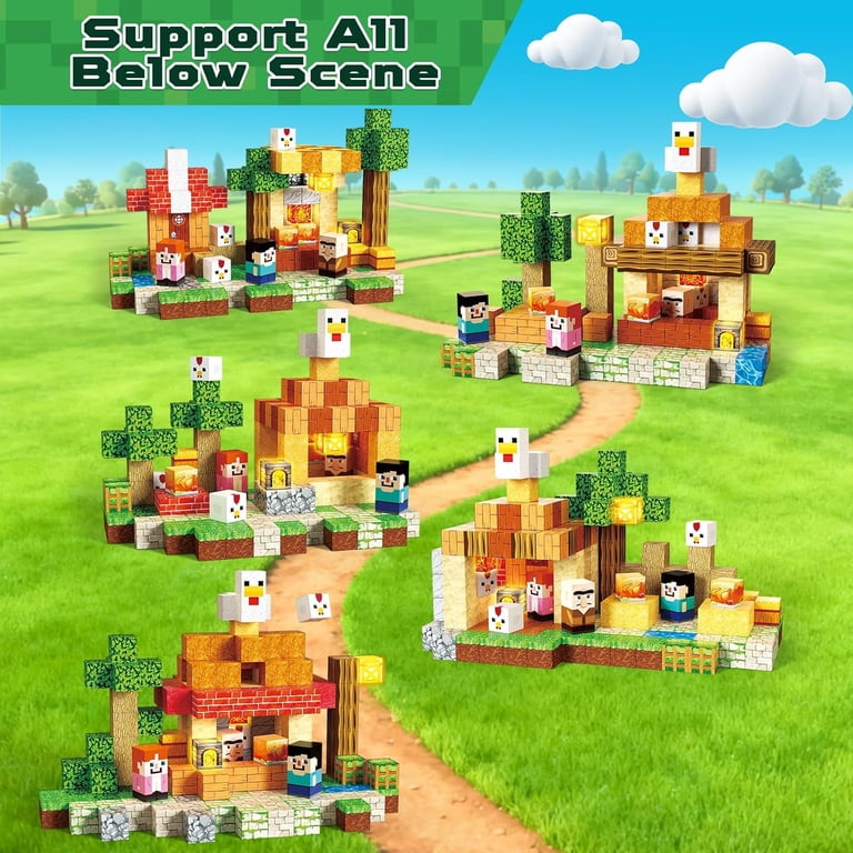 Annexfun 200 Pc Magnetic Building Blocks with Light-Up Blocks photo 5