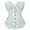 White, variant on Corsets for Women Gothic Lace up Bustier Top White S