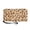 Brown Cow Print Design, variant on Western Cowboy Women's Wallets for Travel Beach, Wristlet Strap Long Wallet PU Leather Zip Around Small Wallet