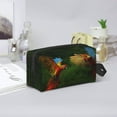 thumbnail image 6 of Uemuo Hybrid Parrot in the Forest Pattern Portable Toiletry Bags with Handle, Waterproof travel Make up Bags for Women, Large Capacity Travel Cosmetic Bags, 6 of 9