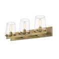 thumbnail image 2 of 3 Light Bath Vanity In Transitional Style-9 Inches Tall And 27.5 Inches Wide Z-Lite 3032-3V-Rb, 2 of 2