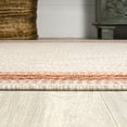 thumbnail image 6 of JONATHAN Y SANTA MONICA 3 x 5 Area Rug, Lucia Diamond Border - Cream/Orange, SMB207F-3, 6 of 8