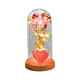 thumbnail image 1 of Rosa preservada para siempre en cristal con decoración de corazón ligero, funciona con pilas, regalo de San Valentín para mamá, hija, abuela , Rosa Rosa rosada, 1 of 8