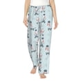 thumbnail image 2 of Picia Poodle Playing Skateboard Womens Soft Woven Cotton Elastic Waistband Sleep Pajama Pant Lounge Sleep Pant With Pockets And Drawstring-XX-Large, 2 of 9