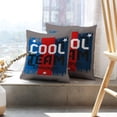 thumbnail image 6 of LALILO Throw Pillow Covers Cool Team Shirt Artwork Clothing Cool Fashion Cushion Cover 18" x 18", 2 Pack, 6 of 6