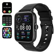 Carkira L21 Smart Watch Men Bluetooth Calling 1.69 inch Full Touch Fitness Tracker IP67 Waterproof Smart Watch Black