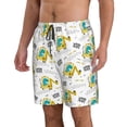 thumbnail image 2 of Naloa Dinosaur on Excavator Men's Beach Shorts, Surfing shorts, Swim trunks, Quick Dry Swim Trunks for Surfing Beach Fun - 3X-Large, 2 of 9