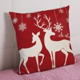 thumbnail image 3 of 4 Uds. Fundas Almohada Navideñas Estampadas Lino Decorativas 45x45cm, 3 of 9